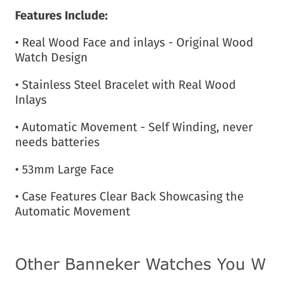 Banneker “Power Green” 53mm men’s watch. Benjamin Banneker wood - Picture 8 of 13